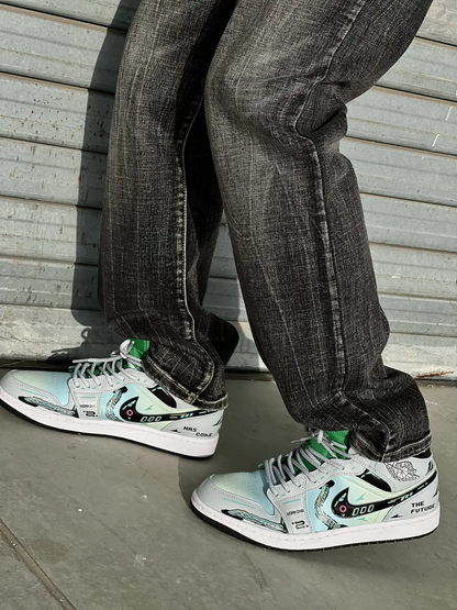 FZBB Cyberpunk -  Men's Jordan 1 Mid Custom