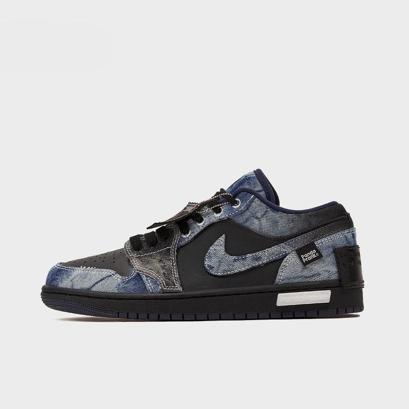 [Custom Denim Style] Black Sea - Men's Jordan 1 Low Custom