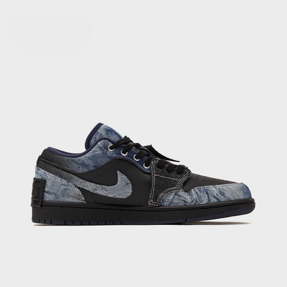 [Custom Denim Style] Black Sea - Men's Jordan 1 Low Custom