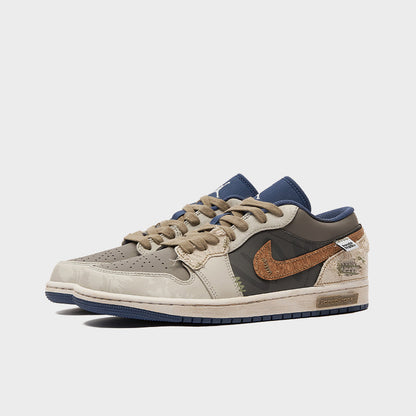 [Custom Land of Nowhere] Jordan 1 Low Skateboard Shoes