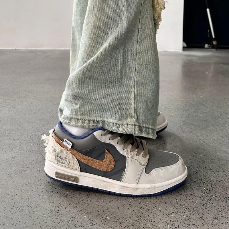 [Custom Land of Nowhere] Jordan 1 Low Skateboard Shoes