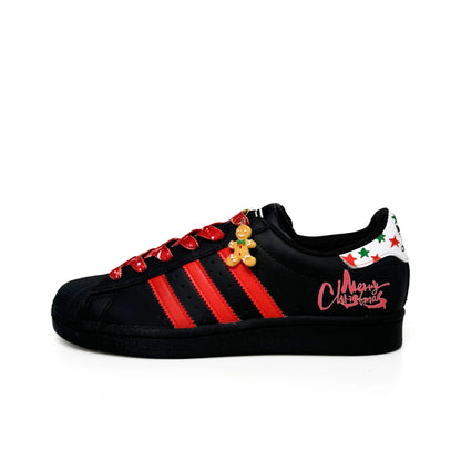 [Custom Gingerbread Stroll] originals SUPERSTAR Low Top Unisex Skate Shoes Christmas Collection