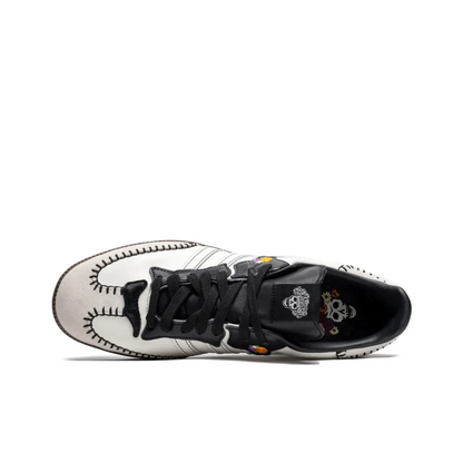 [Custom Day of the Dead - Gift For Couple/Bestie] originals SAMBA OG Low Top Halloween Series Black/White
