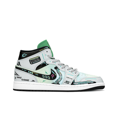 FZBB Cyberpunk -  Men's Jordan 1 Mid Custom