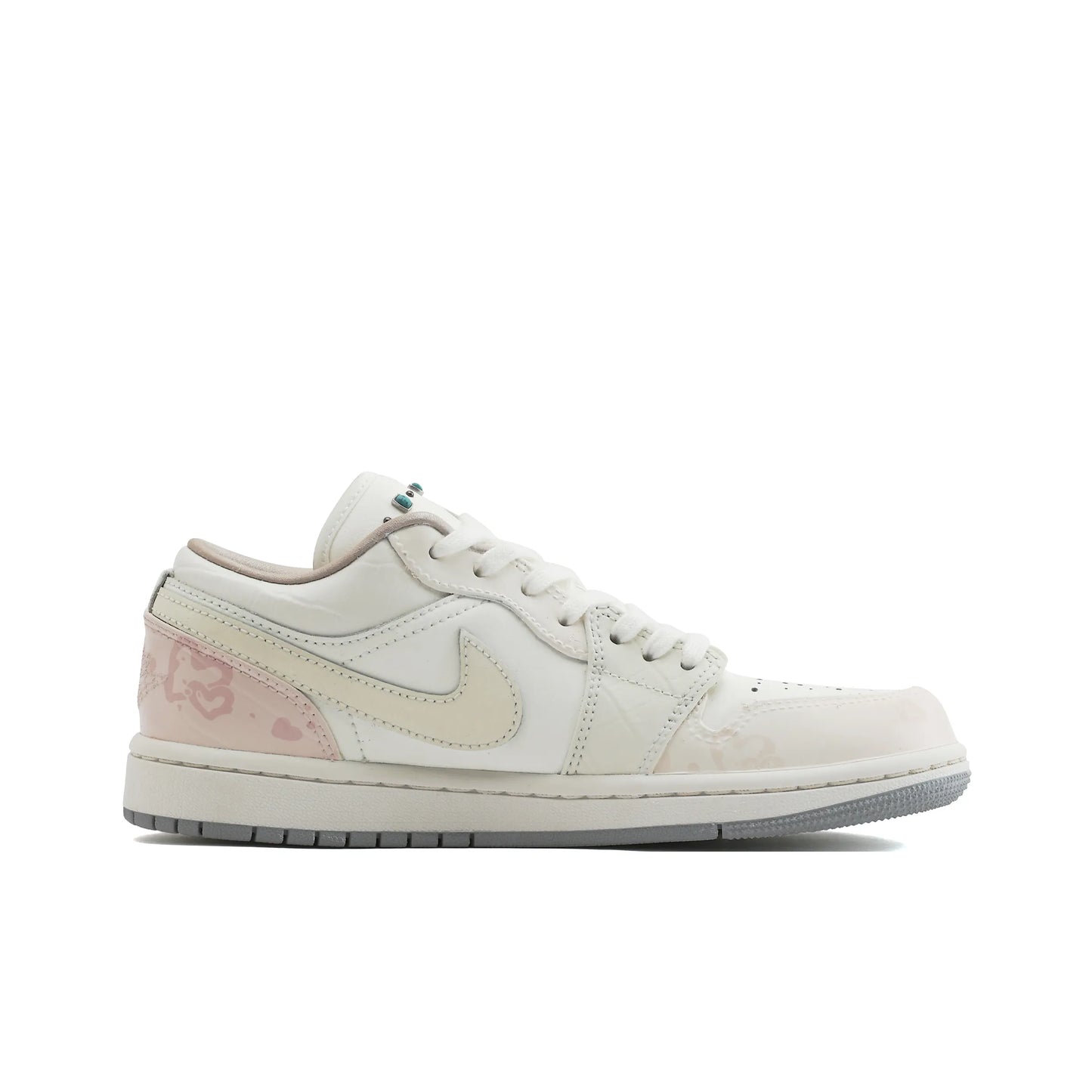 [Custom Camellia‘s Message] Jordan Air Jordan 1 Low Top Unisex Skateboarding Shoes
